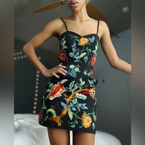 Selfie Leslie | Dresses | Selfie Leslie Embroidered Multi Color Floral Mini Dress | Poshmark Selfie Leslie | Dresses | Selfie Leslie Embroidered Multi Color Floral Mini Dress | Poshmark